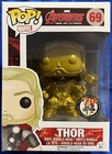 FUNKO POP VINYL MARVEL AVENGERS AGE OF ULTRON 69 THOR CUSTOM GOLD BNIB PROTECTOR