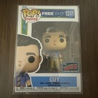 Guy Funko Pop #1241 Free Guy NYCC Con Sticker with Pop Protector