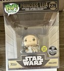 PRINCESS LEIA  279, Funko Pop, GITD,  ONLY 1,605; Star Wars Droppp