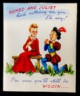 Vtg Pop Up Greeting Card On Your Golden Wedding Day Romeo And Juliet #b7