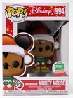 Funko Pop! Disney 994 Gingerbread Mickey Mouse Funko-Shop Vinyl Figure New