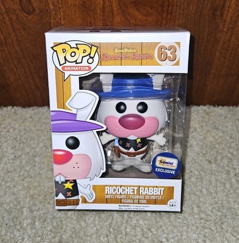 Funko Pop! Ricochet Rabbit #63 (Flocked) - Gemini Exclusive, Hanna Barbera
