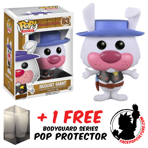 FUNKO POP HANNA BARBERA RICOCHET RABBIT #63 VINYL FIGURE + FREE POP PROTECTOR