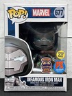 NEW FUNKO POP! INFAMOUS IRON MAN #677 COMICFEST GLOW EXCLUSIVE MARVEL *SHIPS NOW
