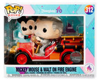 Disneyland 70th Exclusive Funko Pop Mickey & Walt Disney On Fire Truck