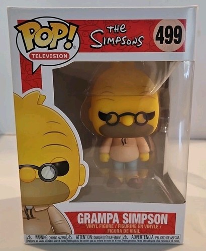 Funko Pop! Television The Simpsons 499 Grampa Simpson Vinyl Figure