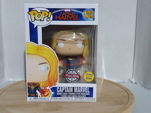 Funko Pop! Marvel Captain Marvel Special Edition GITD Vinyl #432