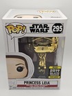 Funko Pop! Star Wars Princess Leia #295 Gold Chrome 2019 Galactic Convention Ed