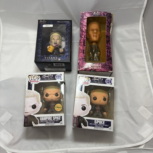 Funko Pop Buffy the Vampire Slayer Spike #124 & Vampire Spike Chase #125 w/Xtras