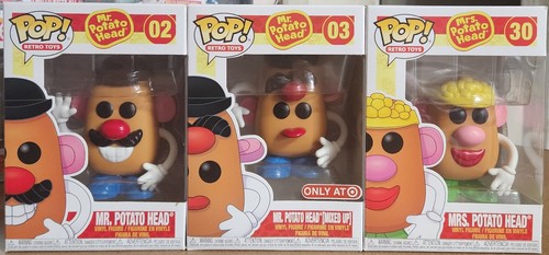 Funko Pop! Mr Potato Head #2, Mixed Up Mr Potato Head #3 & Mrs Potato Head #30
