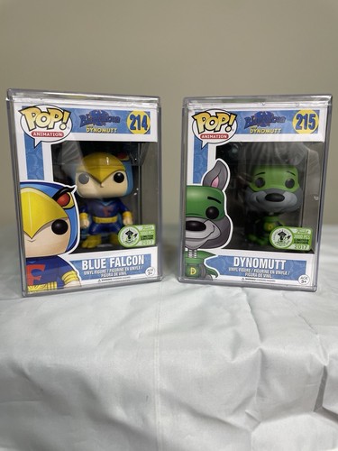 2017 BLUE FALCON #214 & Dyno Mutt #215  FUNKO POP VAULTED ECCC 3000pcs L/E