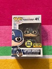 Marvel Captain America GITD Hot Topic Exclusive Funko Pop! #41 New w/Hard Stack