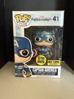 Funko POP! Captain America #41 Hot Topic Exclusive Marvel Glow In The Dark