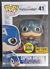 Funko Pop! Marvel The Winter Soldier Glow Hot Topic Ex. Captain America #41