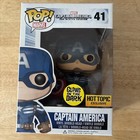 Funko - Vaulted Captain America 41 (2014) (Hot Topic) (Glow), Great Condition