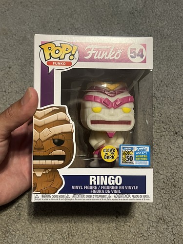 Ringo PoP 54 2019 Funko Fundays 400 Tiki Spastik Plastik Glow in the Dark White