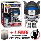 FUNKO POP VINYL RETRO TOYS TRANSFORMERS JAZZ #25 VINYL FIGURE + POP PROTECTOR