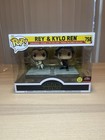 Funko Pop! Moments Star Wars REY AND KYLO REN GLOW IN THE DARK TARGET CON # 758