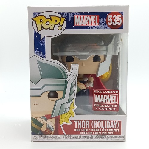 Funko Pop! Marvel Thor (Holiday) #535 Collector Corps Exclusive w/Protector