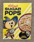 RARE 1960' Kellogg’s SUGAR POPS Famous Indian Chief Cereal Box Front Panel
