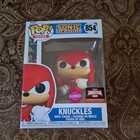 Funko Pop Games: Sonic the Hedgehog - Knuckles #854 - Flocked - TargetCon 2022