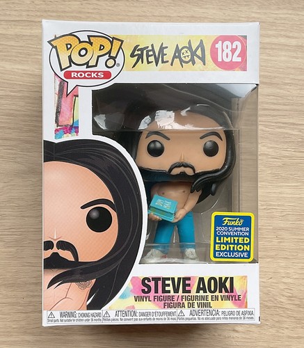 Funko Pop Rocks Steve Aoki SDCC #182 + Free Protector