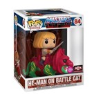 HE-MAN ON BATTLE CAT Funko POP! Masters of the Universe 84 Flocked motu NEW &