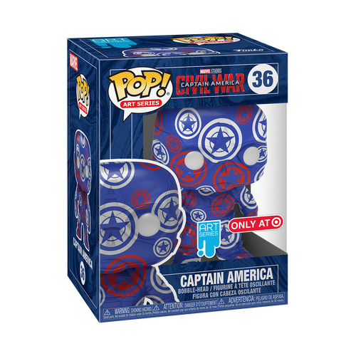 Funko POP! Marvel Art Series Captain America #36 Target Exclusive Vinyl Figure