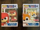 Funko Pop! Figures Sonic 8-Bit Tails #36 And Knuckles #35 Target Exclusive New