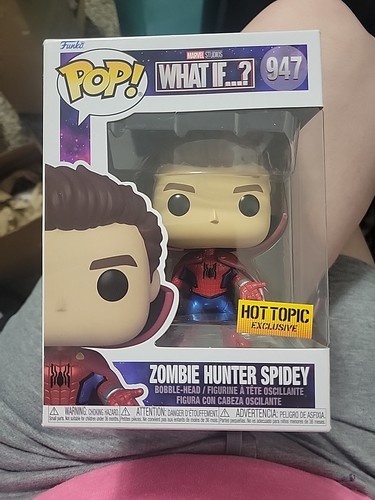 Funko Pop Marvel #947 Zombie Hunter Spidey Spider-Man What If Hot Topic
