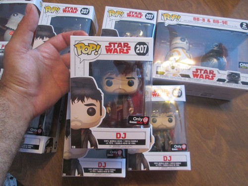 FUNKO POP STAR WARS DJ # 207  GAMESTOP VINYL FIGURE 2017 The Last Jedi