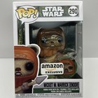 Star Wars Funko POP 290 Wicket Warrick Endor AMAZON EXCLUSIVE with Pin Ewok