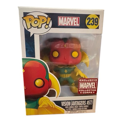 Funko Pop! Marvel 239 Vision Avengers #57 Collector Corps Exclusive Vinyl Figure