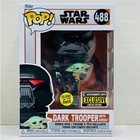 Funko Pop! Star Wars - Dark Trooper with Grogu #488 EE Exclusive GITD