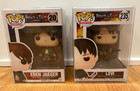 Funko Pop! Attack on Titan Vinyl Figures: Eren Jaeger #20 and Levi Ackerman #235