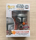 Funko Pop Star Wars The Mandalorian Flame Throwing #355 + Free Protector