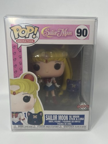Funko Pop! Vinyl: Sailor Moon (w/ Moon Stick and Luna) HT Exclusive in hard case