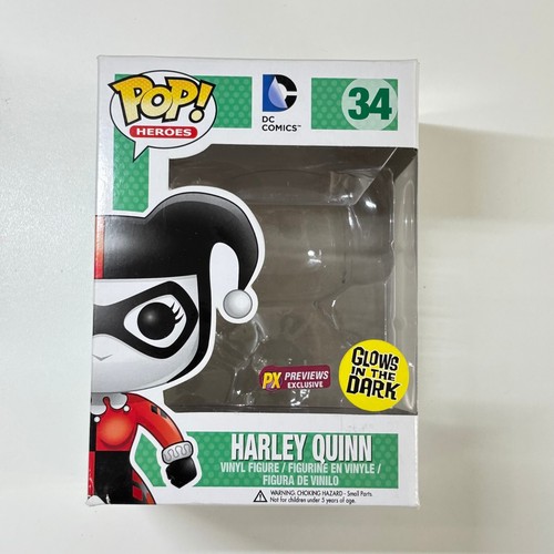 Funko Pop! DC Comics Harley Quinn #34 GiTD PX Exclusive EMPTY BOX ONLY NO FIGURE