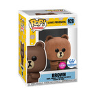 Brand New Funko Pop! 928 Vinyl: LINE FRIENDS - Brown (Flocked) - with Protector