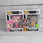 Funko Pop Friends Hugsy the Penguin 1256 & Chandler 1066 Flocked Limited Edition
