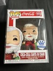 Funko Pop! Ad Icons Coca-Cola Santa in Chair #173 Exclusive Coca Cola Damaged
