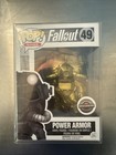 Funko Pop Games #49 Fallout Power Armor Gold GameStop Exclusive W/ Protector