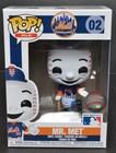 Funko Pop 'Baseball' MR MET BLUE JERSEY Figure #02 NRFB New York Mets Mascot MLB