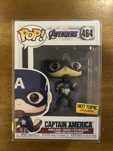 Funko Pop Vinyl Captain America Avengers End Game Figure #464 Hot Topic Marvel