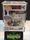 FUNKO POP! STRANGER THINGS STEVE WITH BAT #475 2017 SDCC EXCLUSIVE W/PROTECTOR