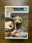 Funko Pop AQUAMAN #245 With Triton Movie Jason Momoa NIB W/Protector