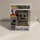 FUNKO POP! Games: Minecraft - FLAMING SKELETON(326) Collectible Figure - NEW