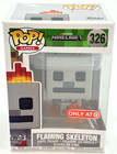 [FUNKO] Funko Pop! Minecraft Flaming Skeleton Target Exclusive #326 Rare