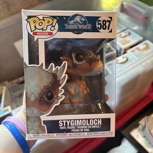 NEW FUNKO POP! JURASSIC WORLD STYGIMOLOCH 587 DINOSAUR MOVIE VINYL FIGURE! s43