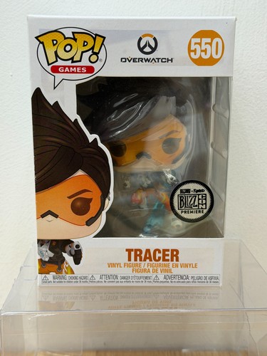 Funko Pop! Vinyl: Overwatch - Tracer #550 Blizz Con + FREE POP PROTECTOR